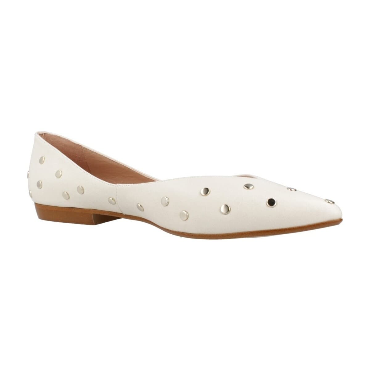 Women's Ballet Flats Miuxa White