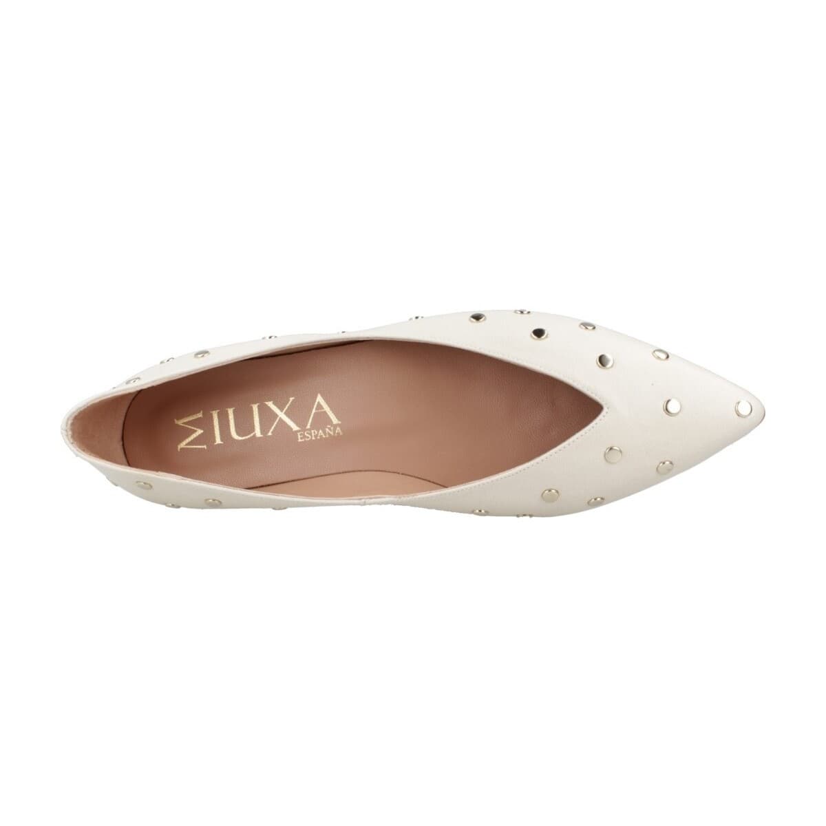 Women's Ballet Flats Miuxa White