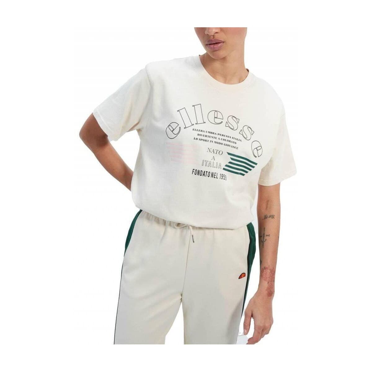 Women's T-Shirts Ellesse Beige