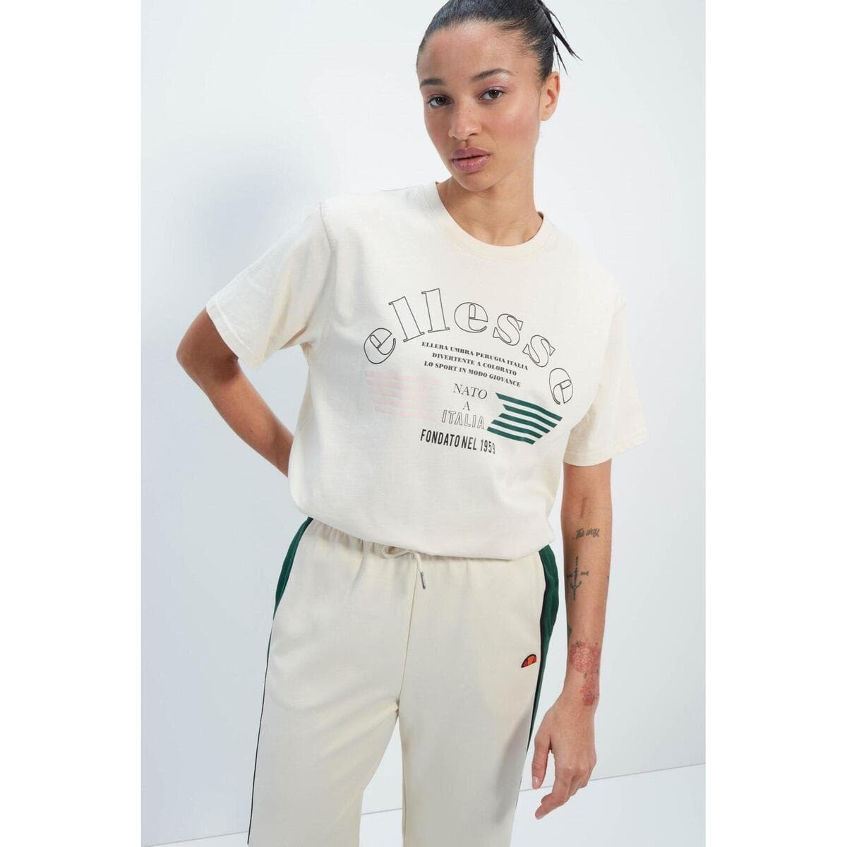 Women's T-Shirts Ellesse Beige