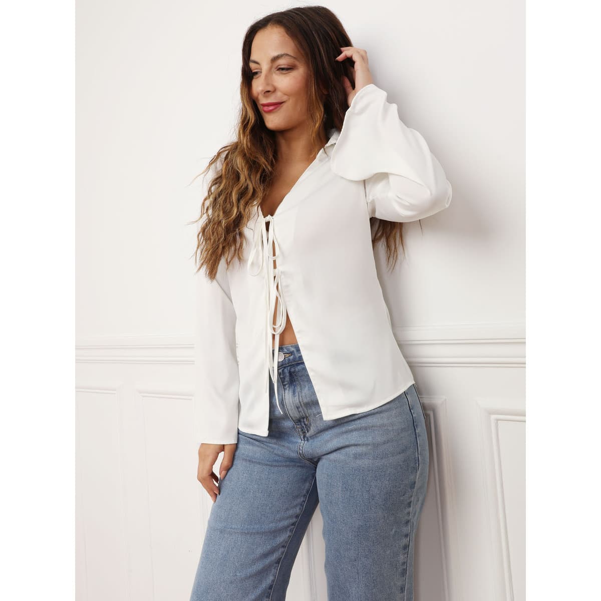 Women's Shirts La Modeuse White