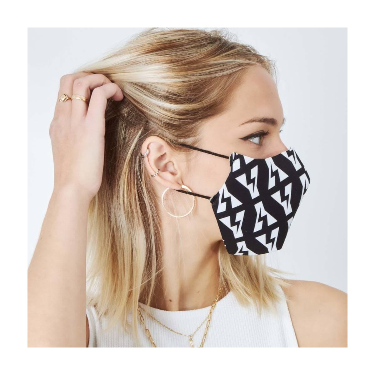 Men's Scarves Yellow White