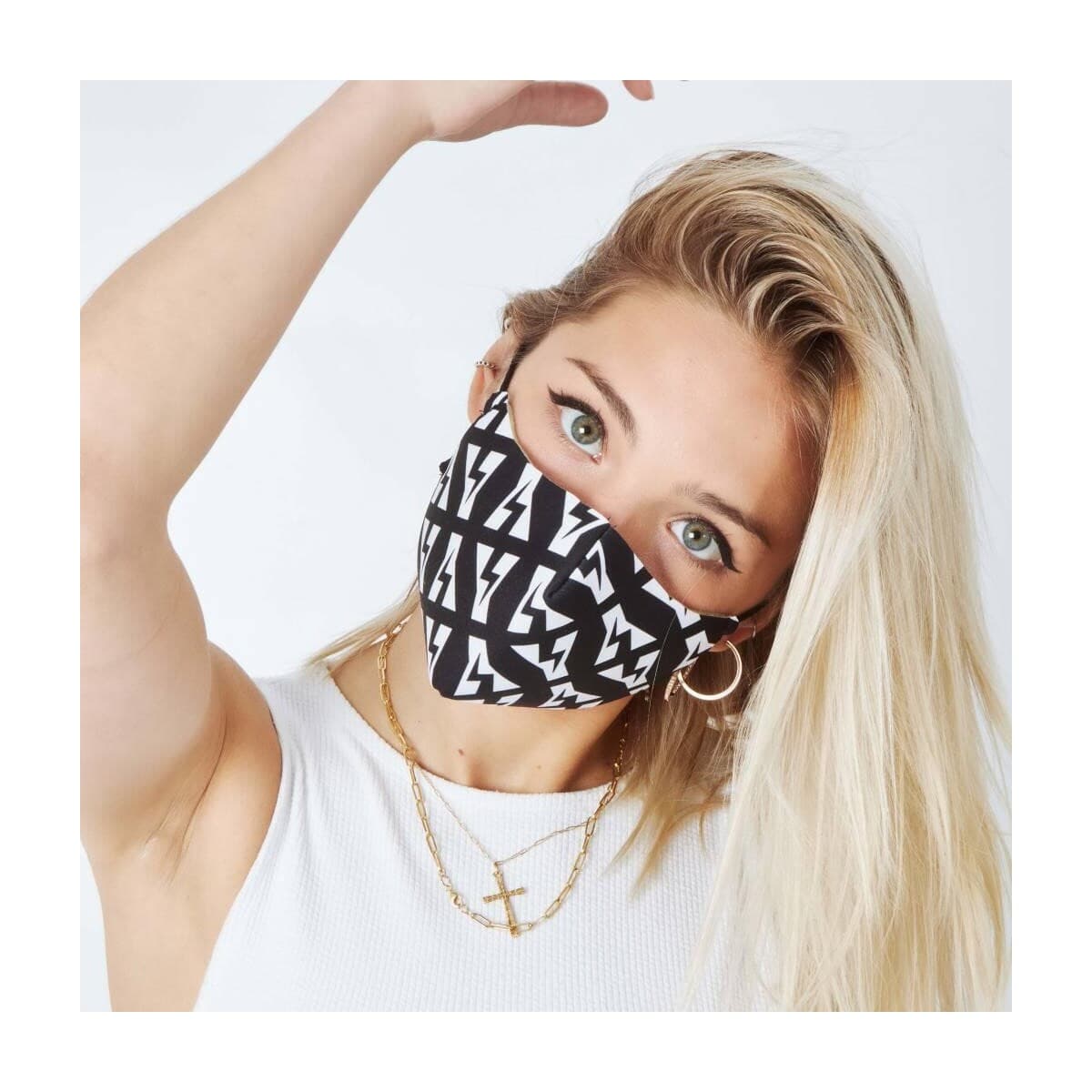 Men's Scarves Yellow White