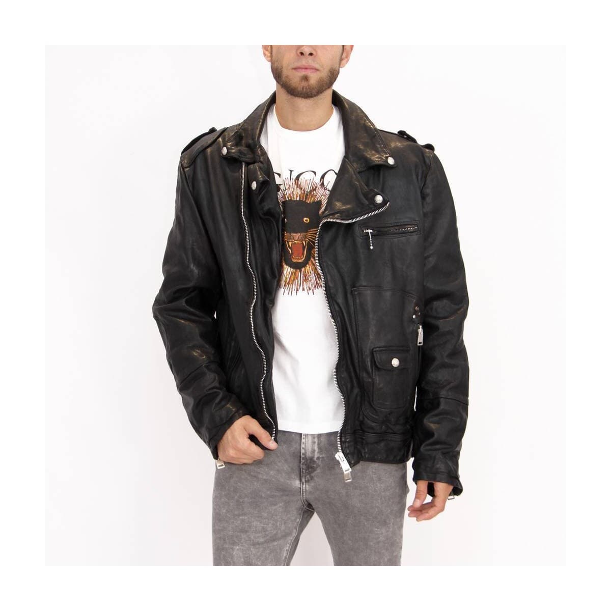 Δερμάτινο Μπουφάν Delan Cuero Hombre Modèle V309