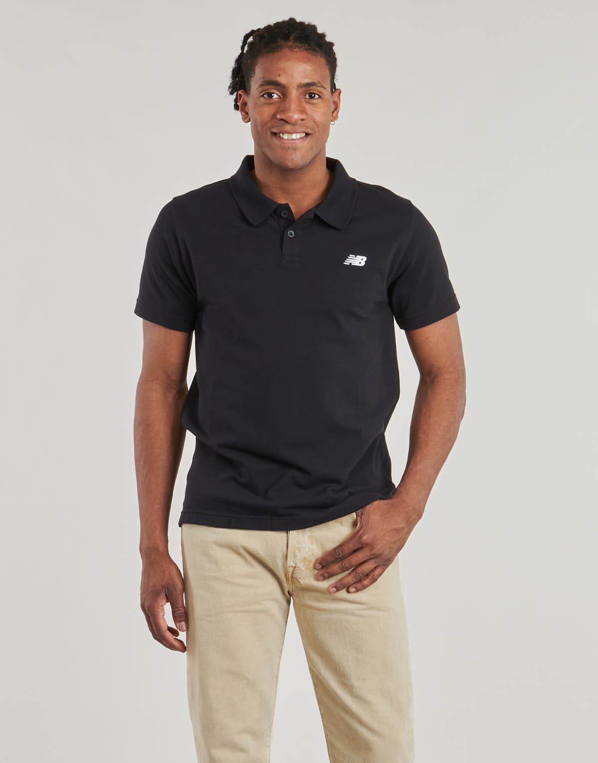 Men's Polo Shirts New Balance Black