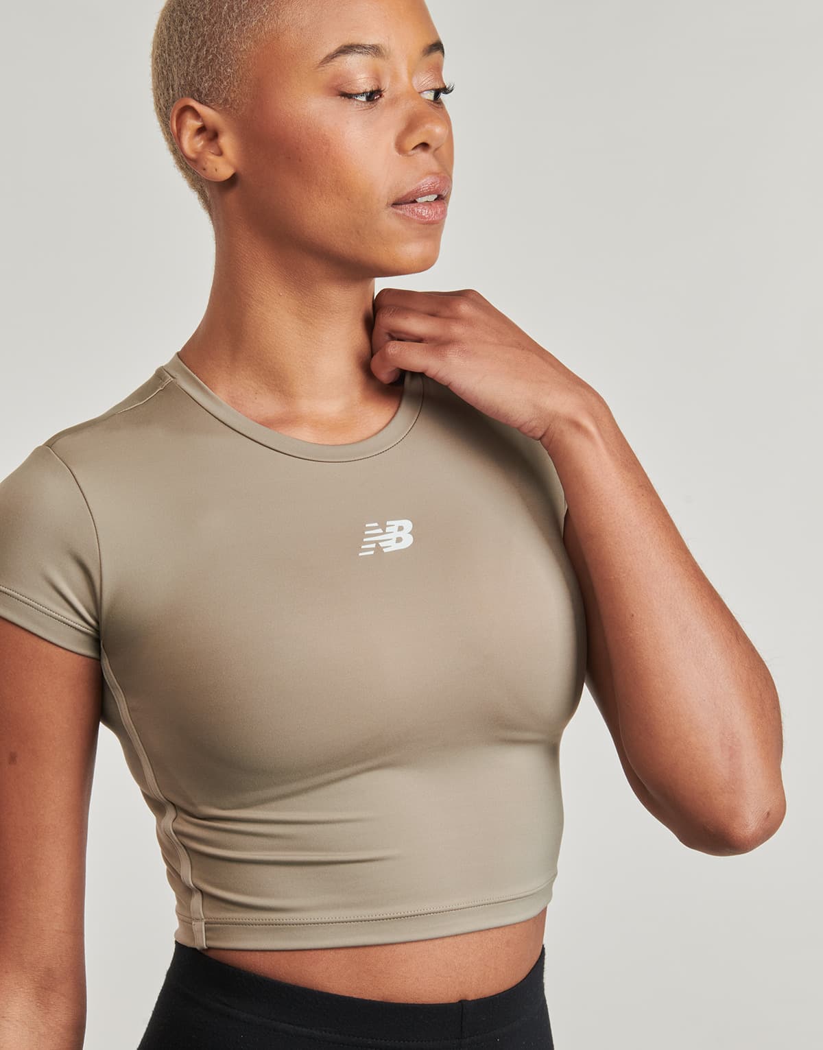 Women's T-Shirts New Balance Beige