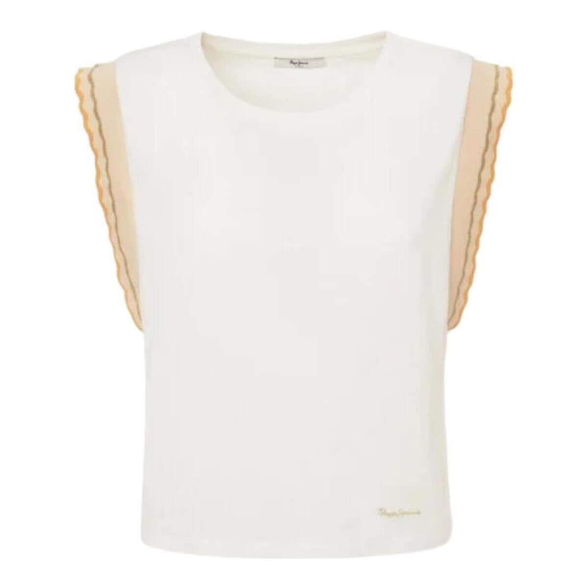 Women's T-Shirts Pepe Jeans Beige