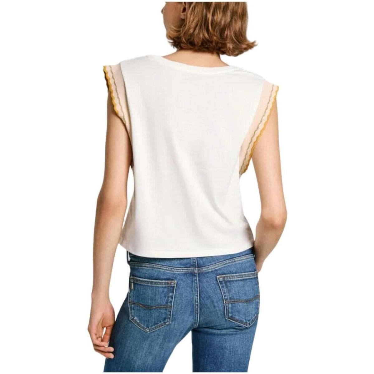 Women's T-Shirts Pepe Jeans Beige