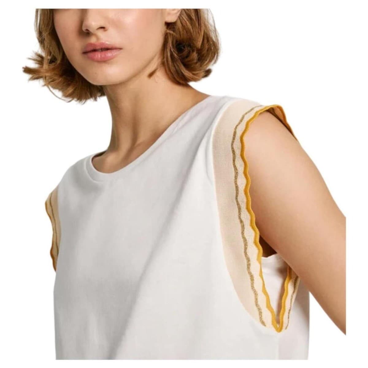 Women's T-Shirts Pepe Jeans Beige