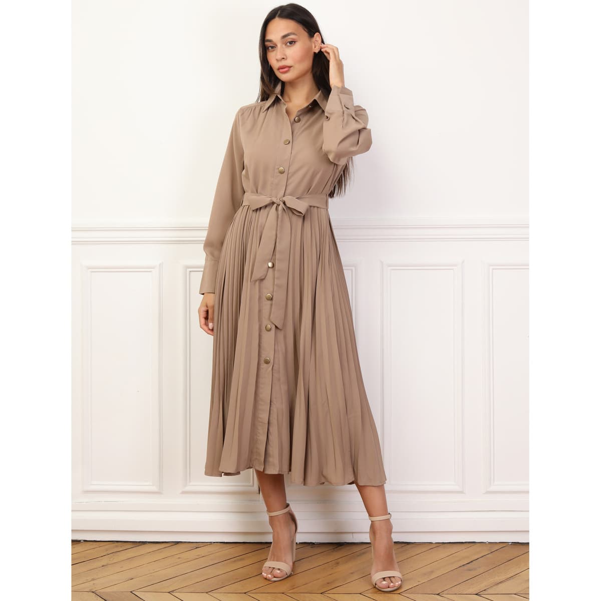 Women's Dresses La Modeuse Beige