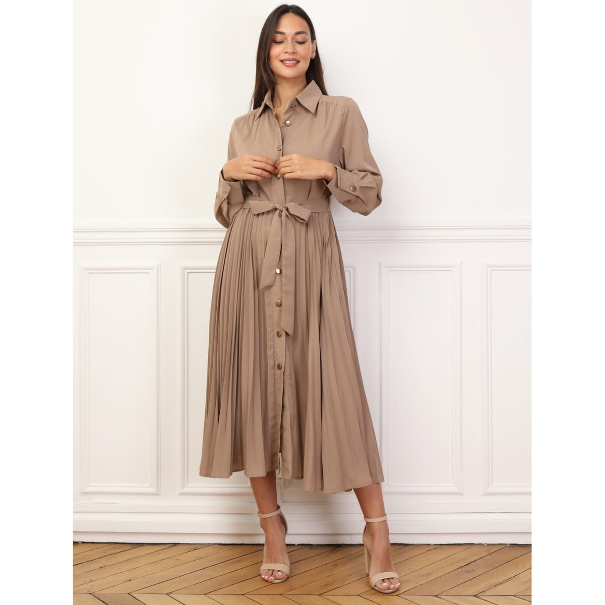 Women's Dresses La Modeuse Beige