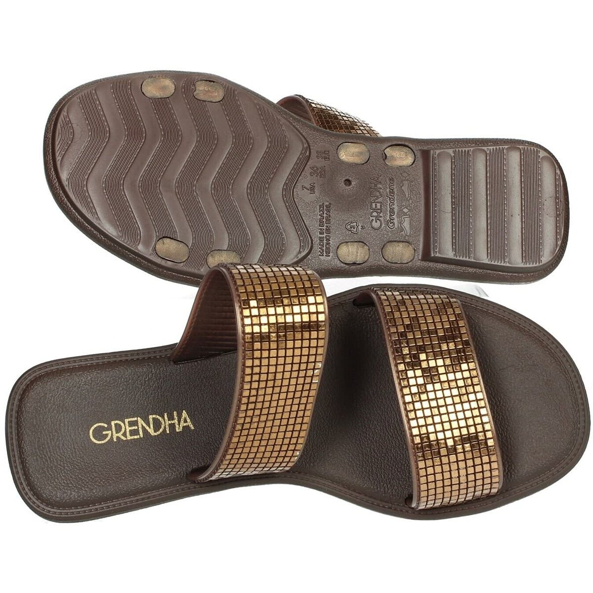 Women's Flip Flops Grendha Brown