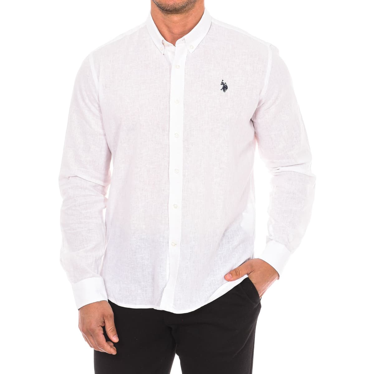 Men's Shirts U.S Polo Assn. White