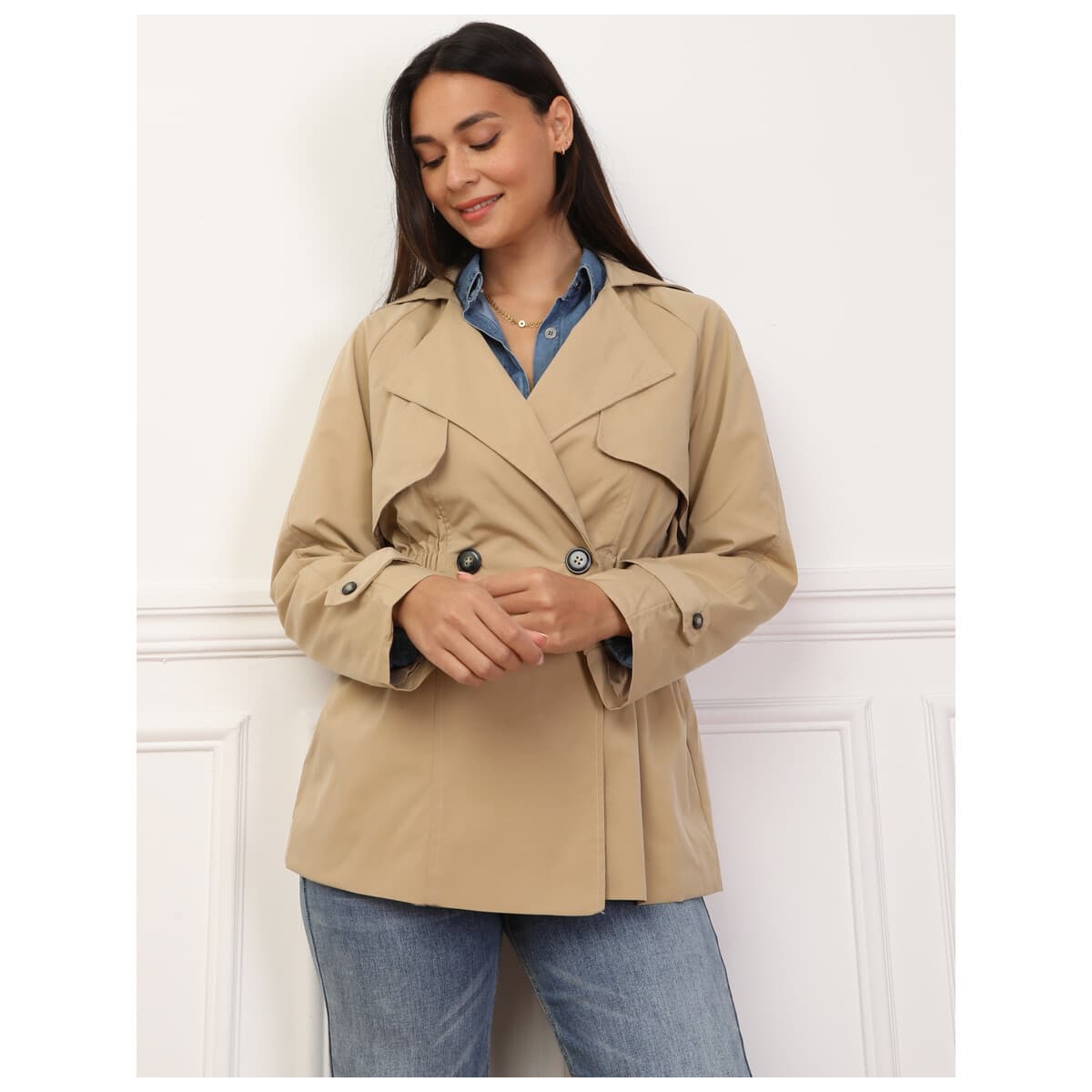 Women's Coats La Modeuse Beige