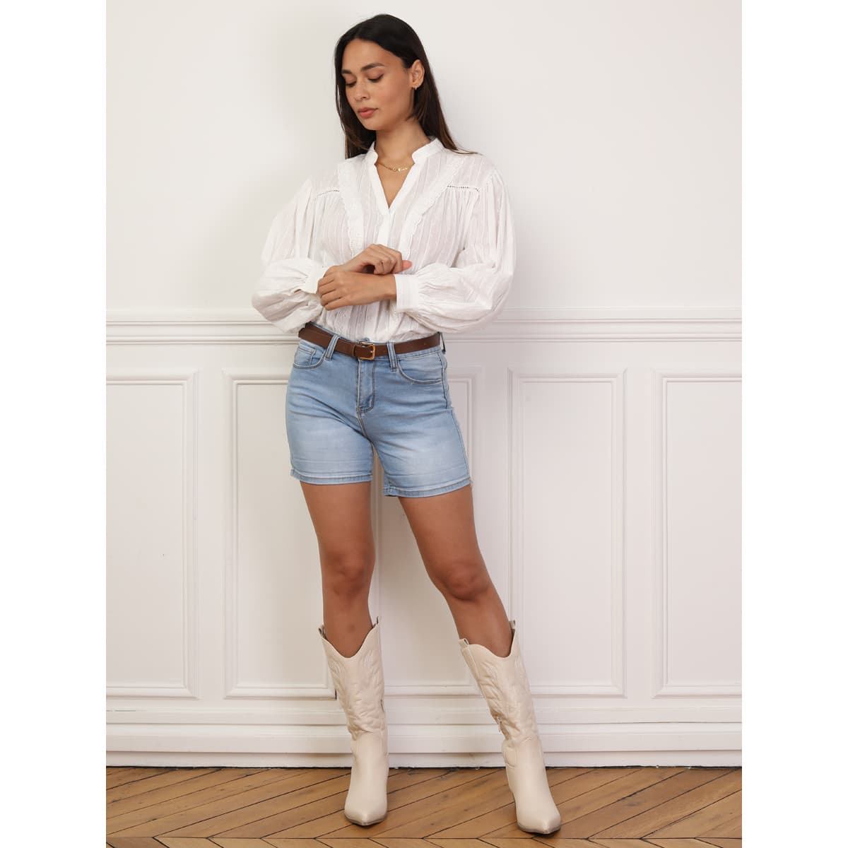 Women's Shirts La Modeuse White