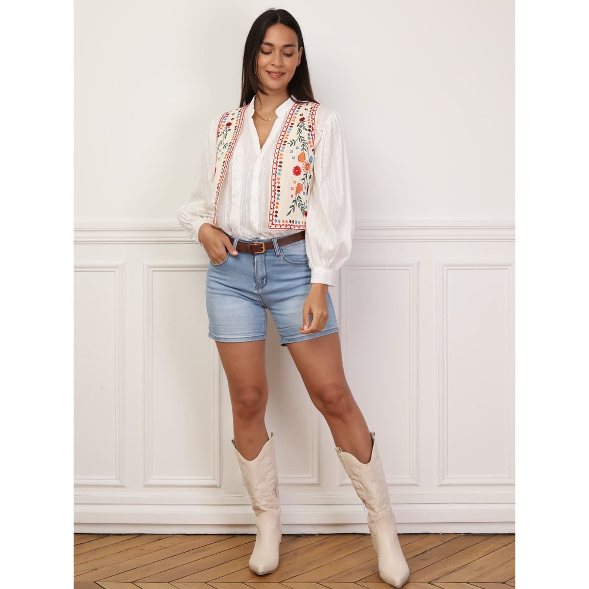 Women's Shirts La Modeuse White