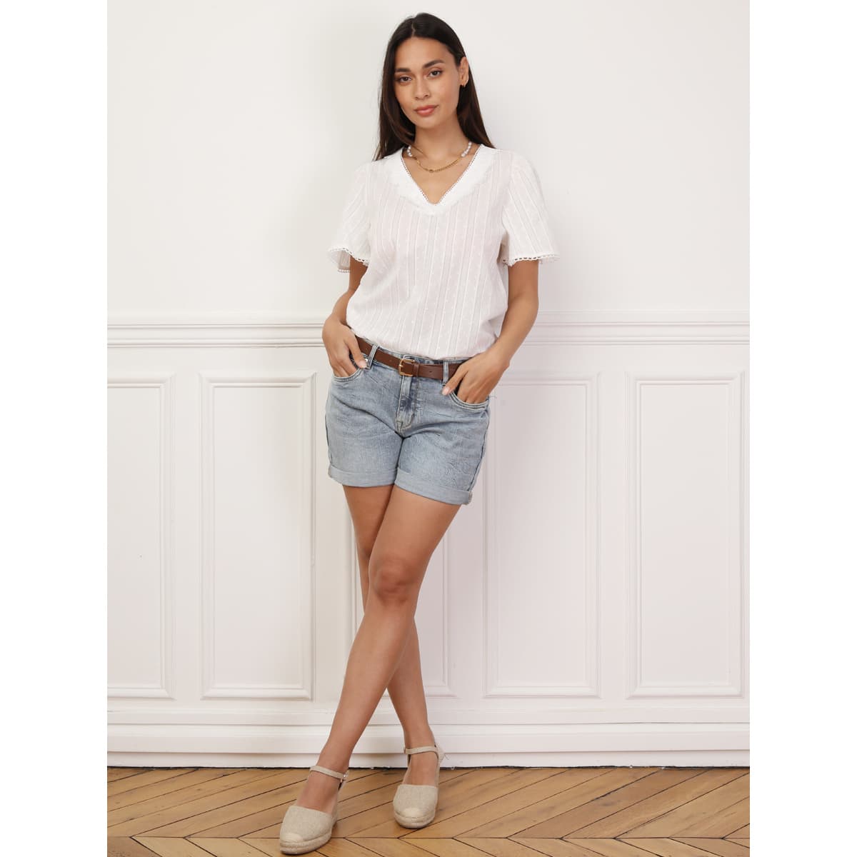 Women's Shirts La Modeuse White