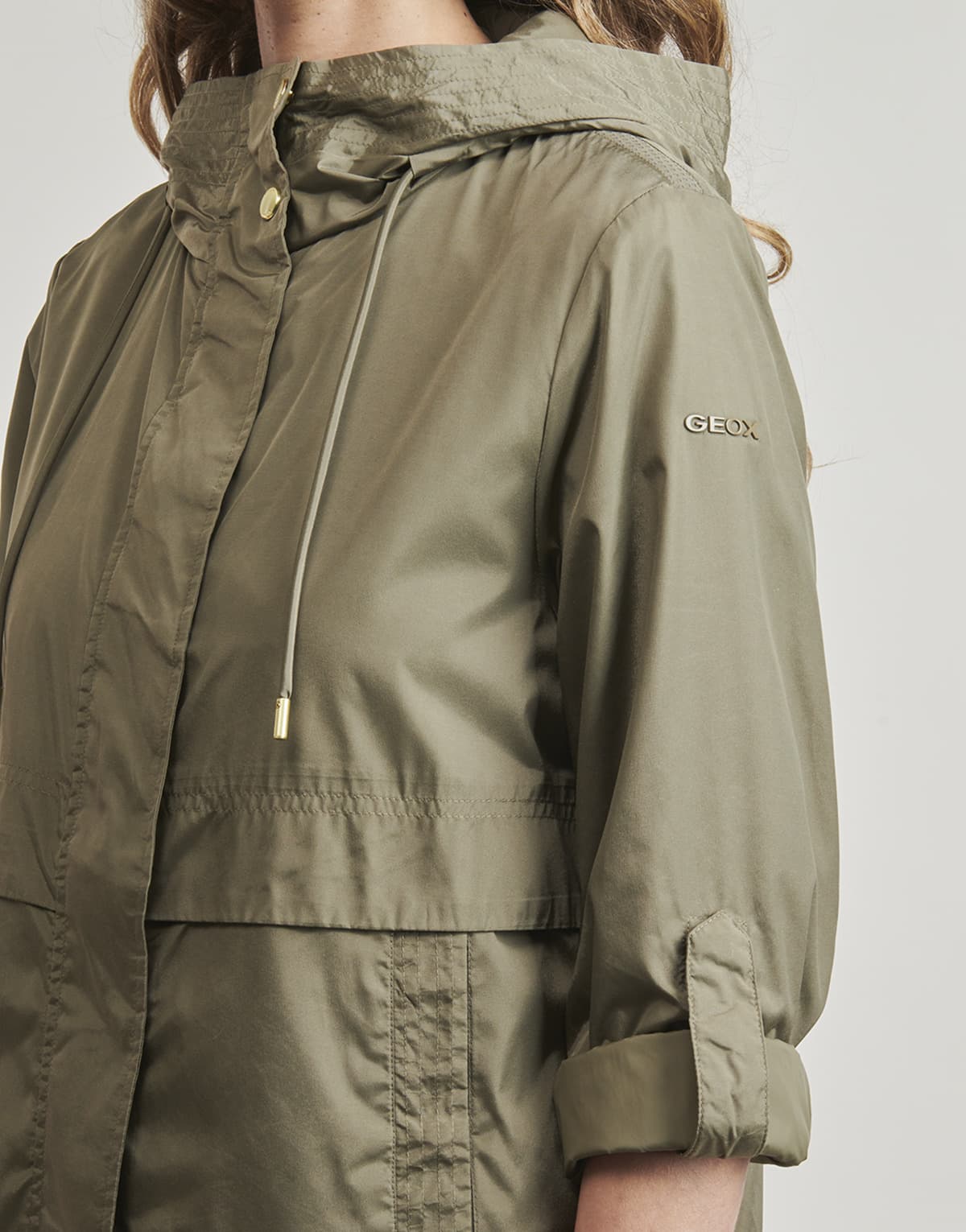 Women's Parkas Geox Khaki