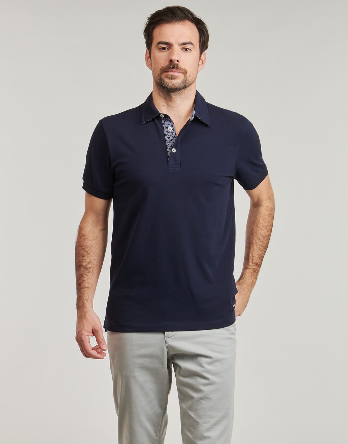 Men's Polo Shirts Geox Blue