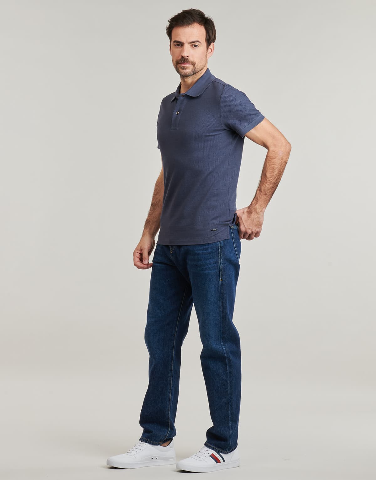 Men's Polo Shirts Geox Blue