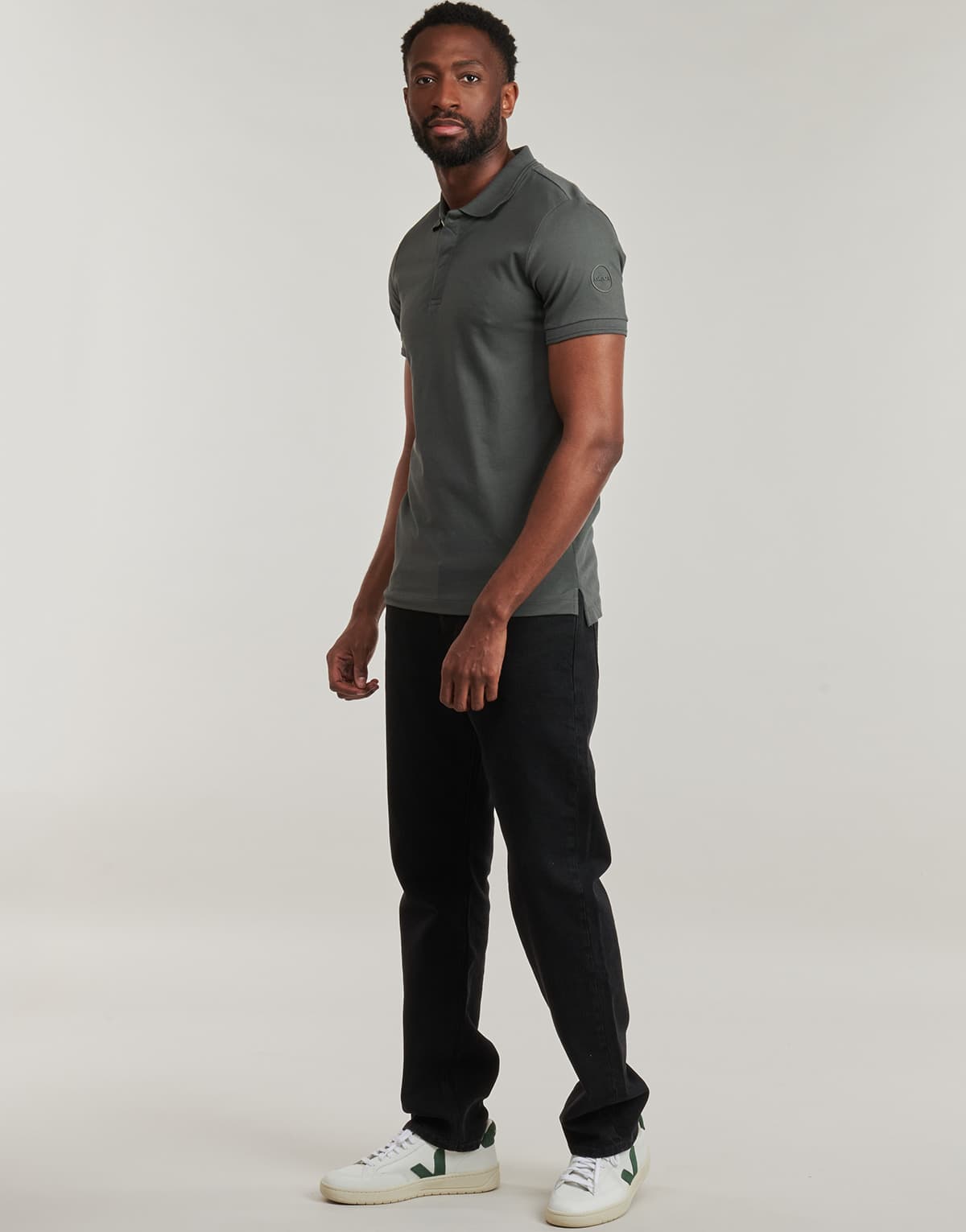 Men's Polo Shirts Geox Khaki