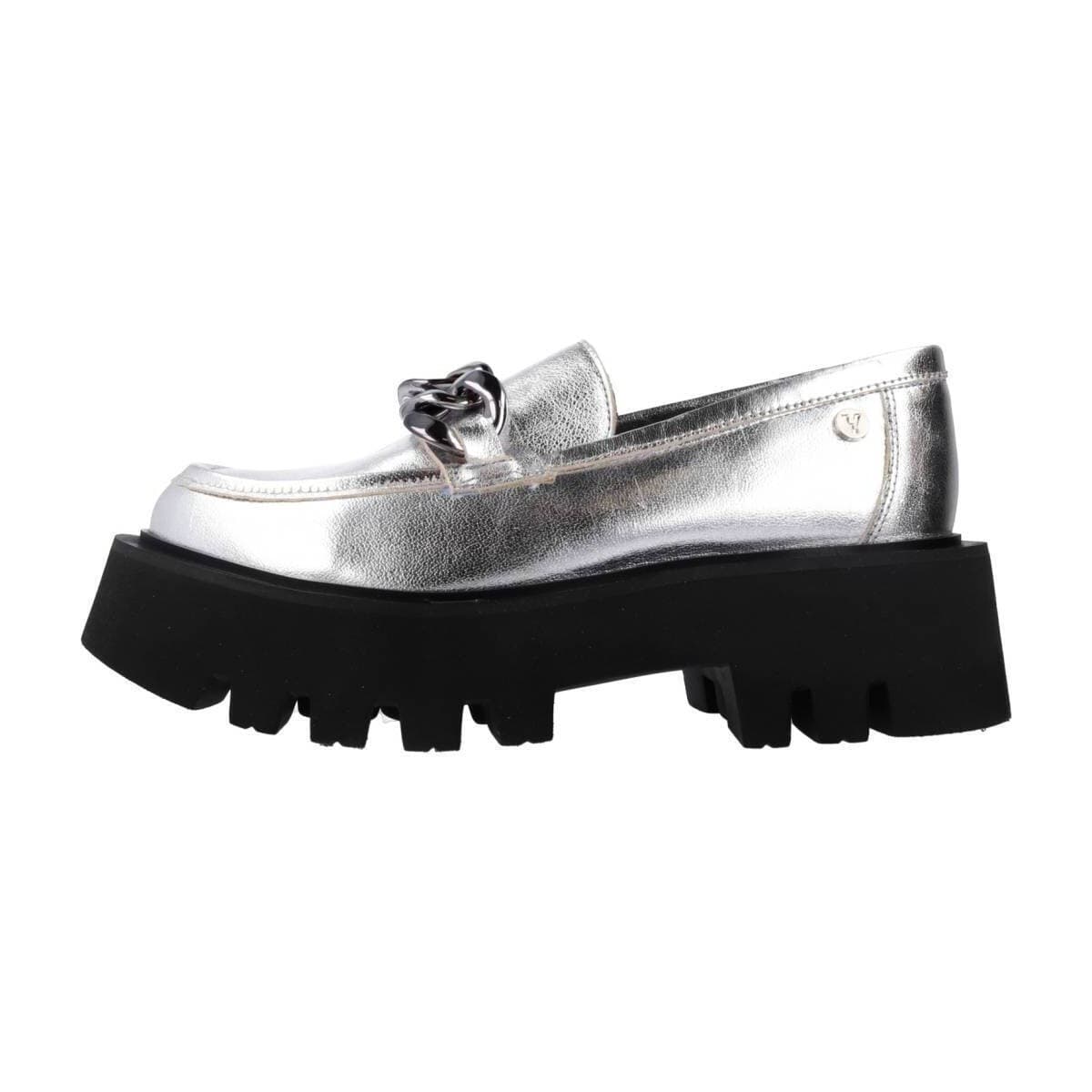 Women's Loafers Yellow Silver