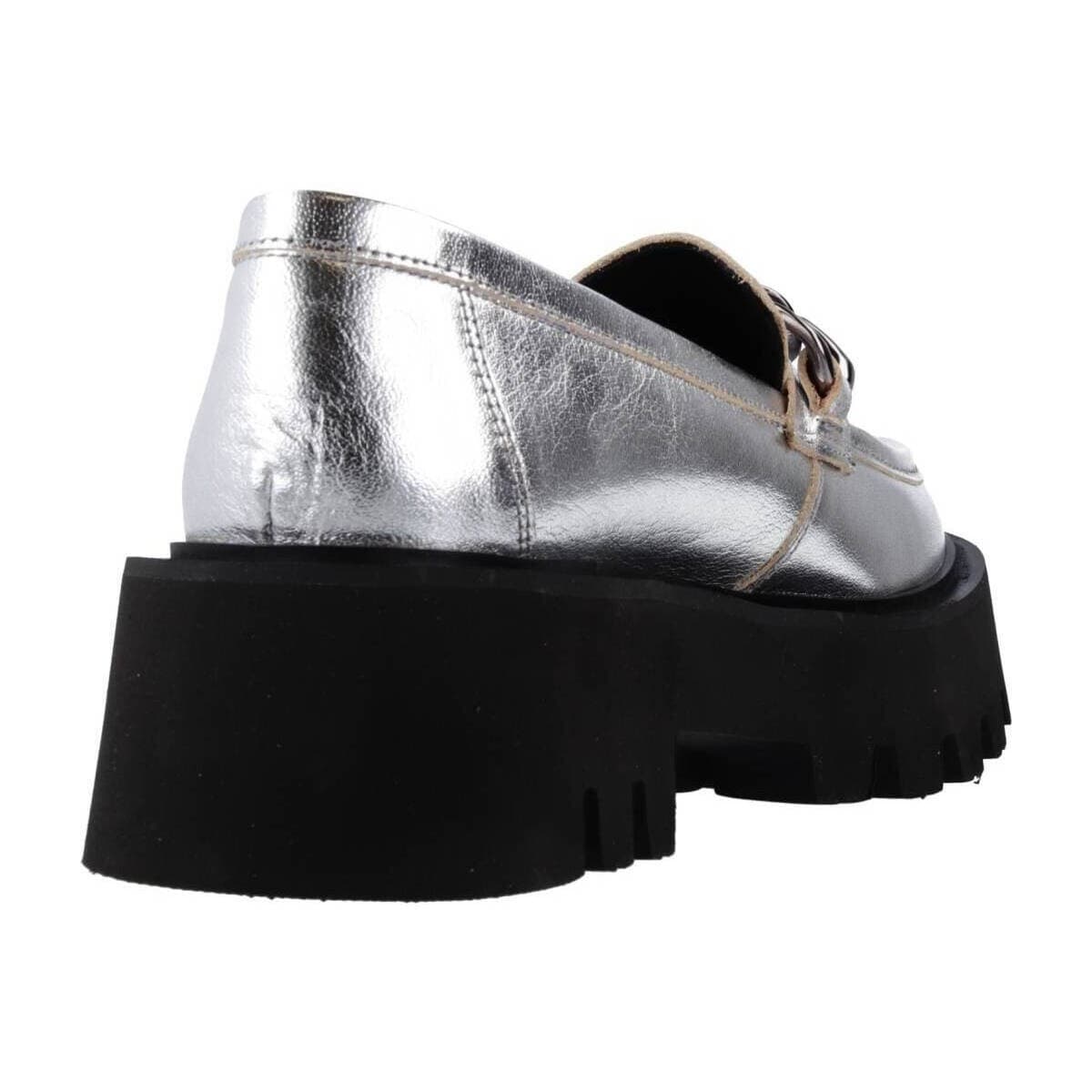 Women's Loafers Yellow Silver