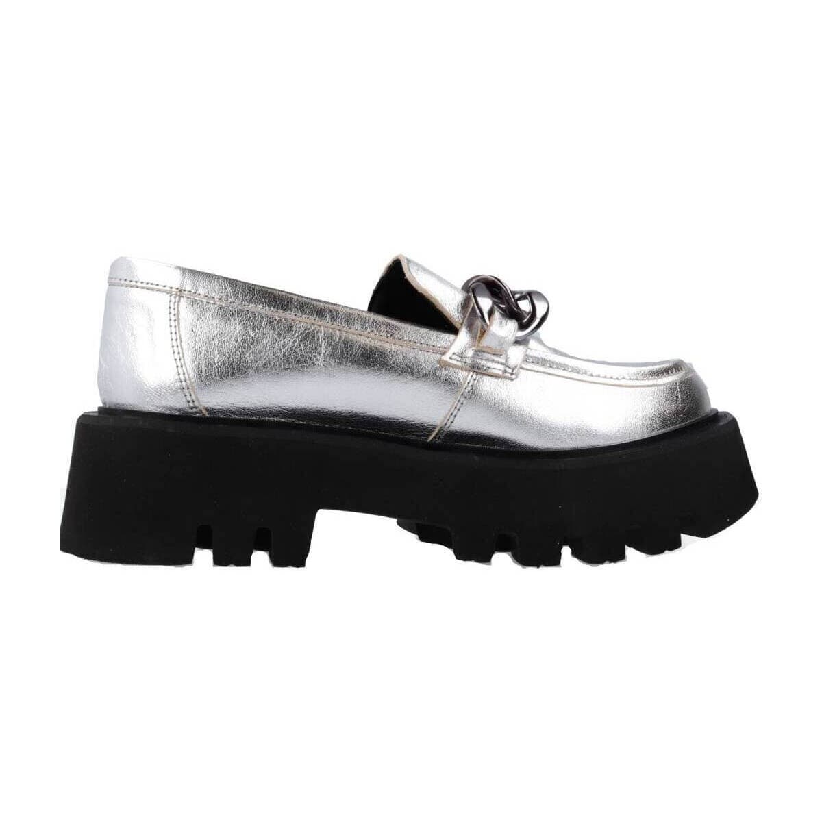 Women's Loafers Yellow Silver