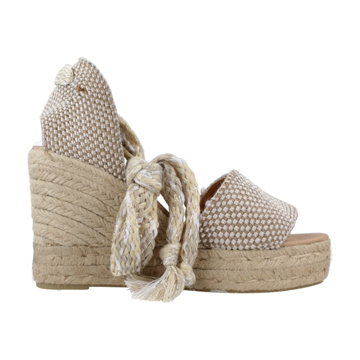 Women's Espadrilles Yellow Silver
