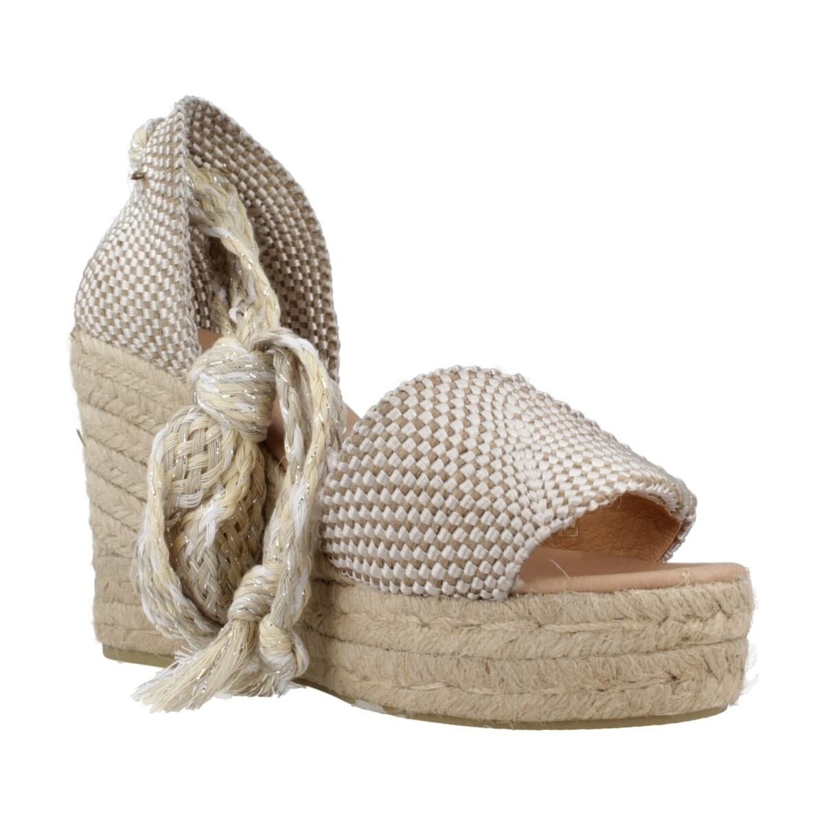 Women's Espadrilles Yellow Silver