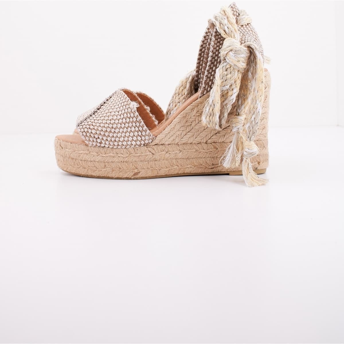 Women's Espadrilles Yellow Silver