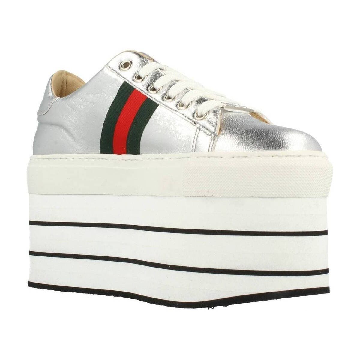 Women's Sneakers Yellow Silver