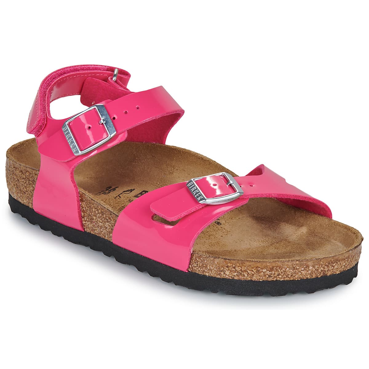 Σανδάλια χωρίς τακούνι BIRKENSTOCK Rio AS Kids BF Patent Fuchsia Tulip