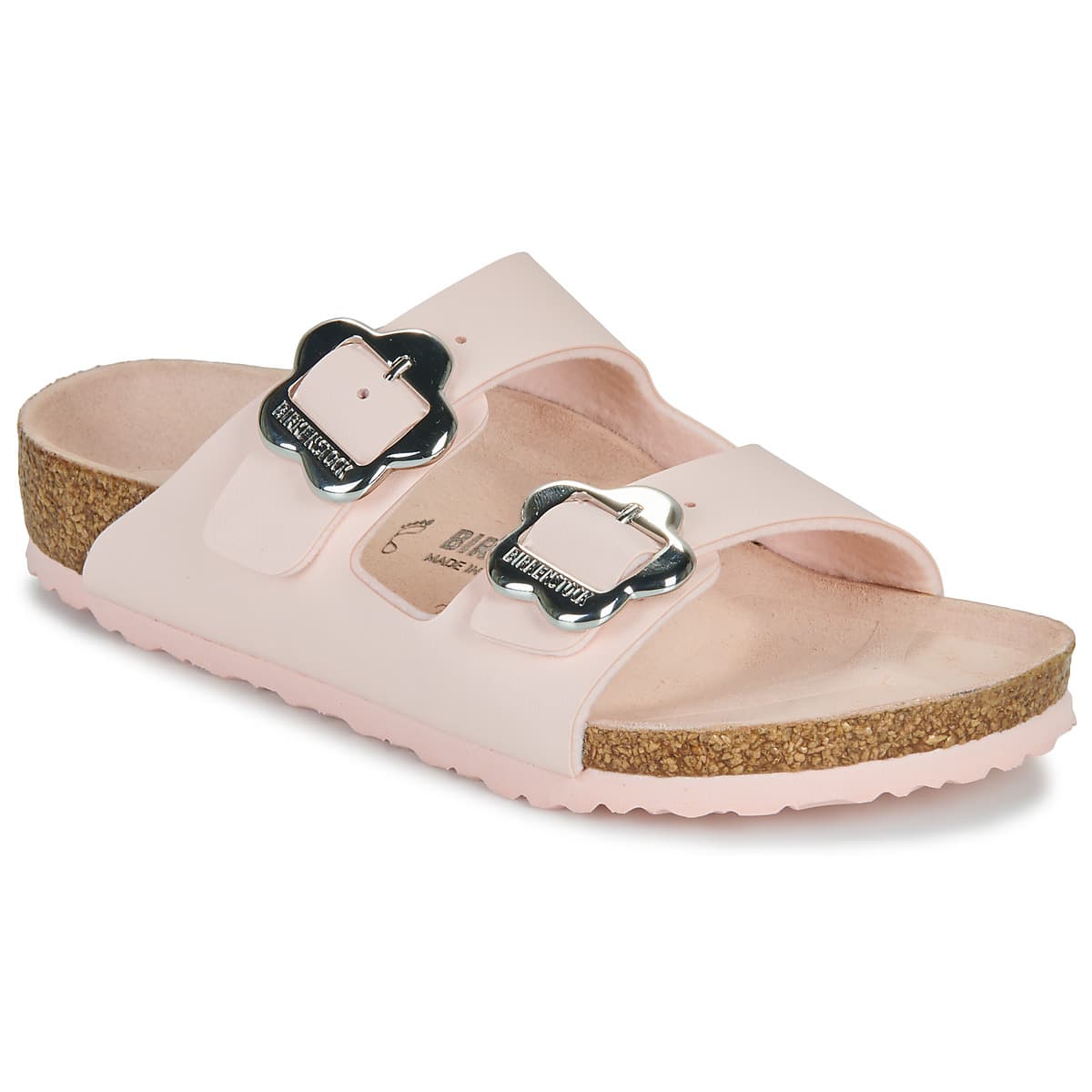 Mules BIRKENSTOCK Arizona Kids Flower Buckle BF Light Rose