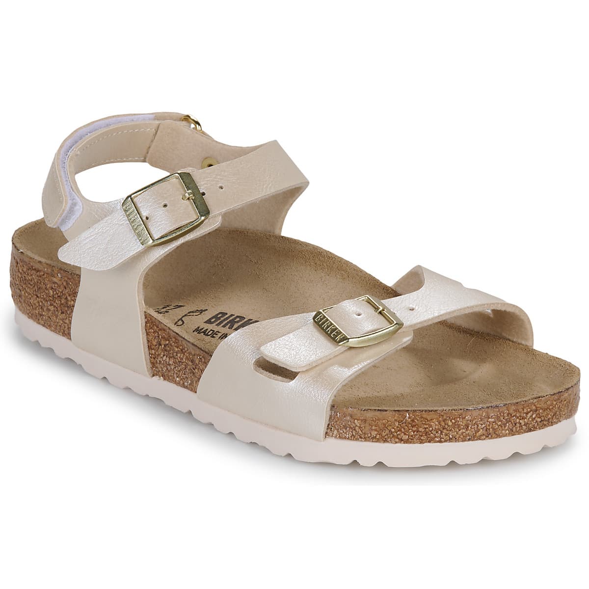 Σανδάλια χωρίς τακούνι BIRKENSTOCK Rio AS Kids BF Graceful Pearl White