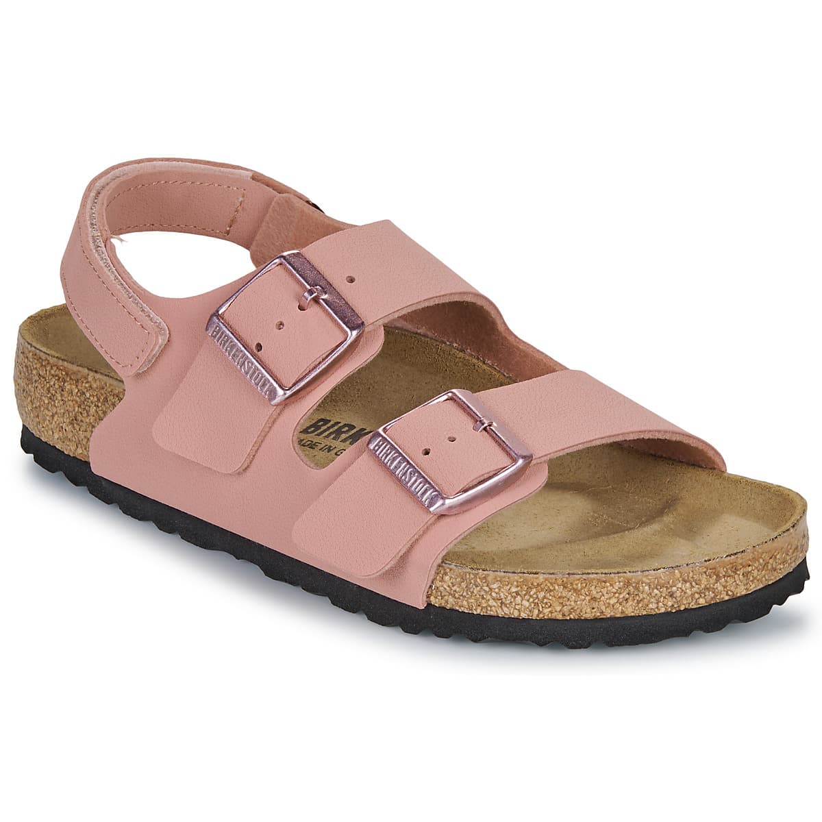 Σανδάλια χωρίς τακούνι BIRKENSTOCK Milano AS Kids BFBC Pink Clay