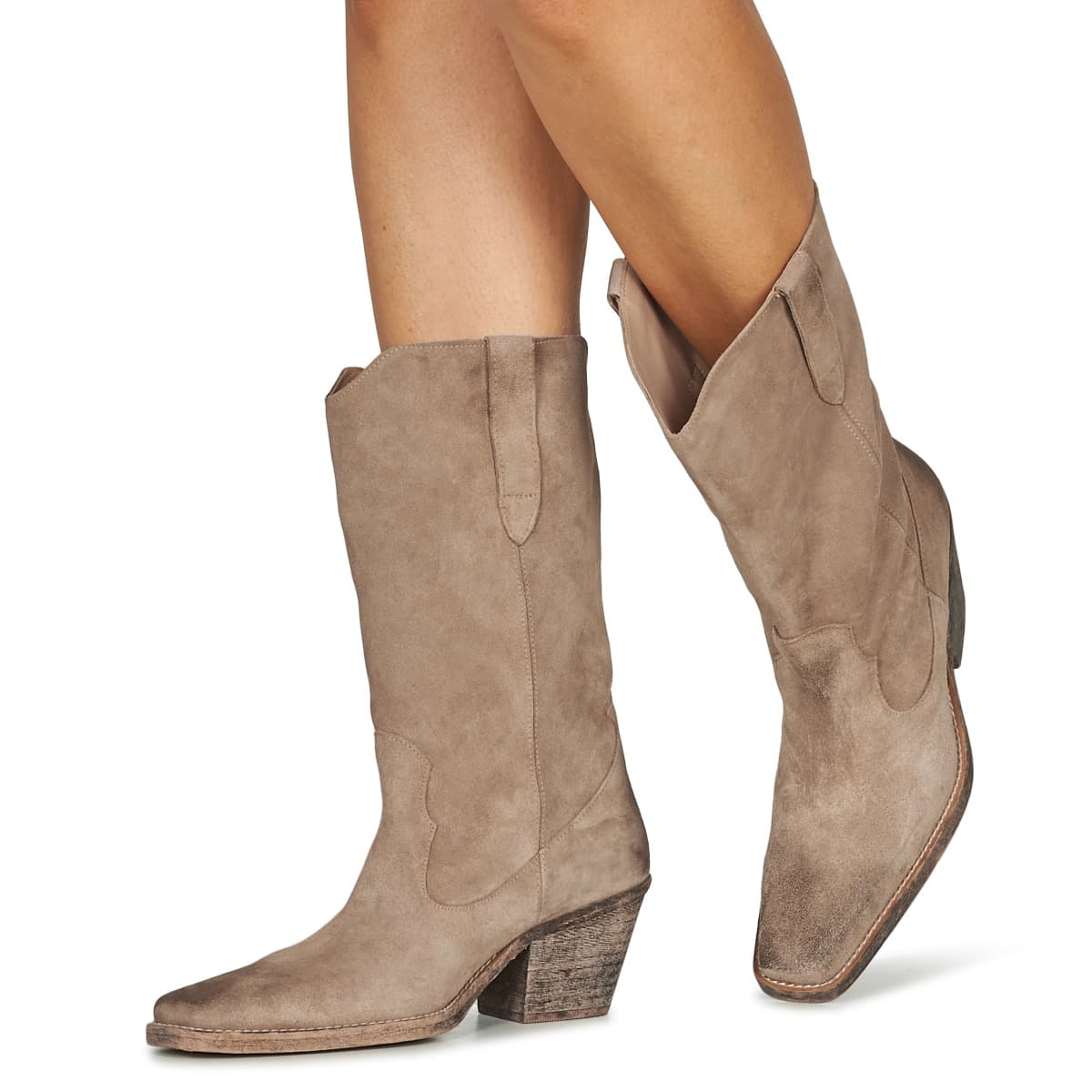 Women's Ankle Boots Bronx Beige