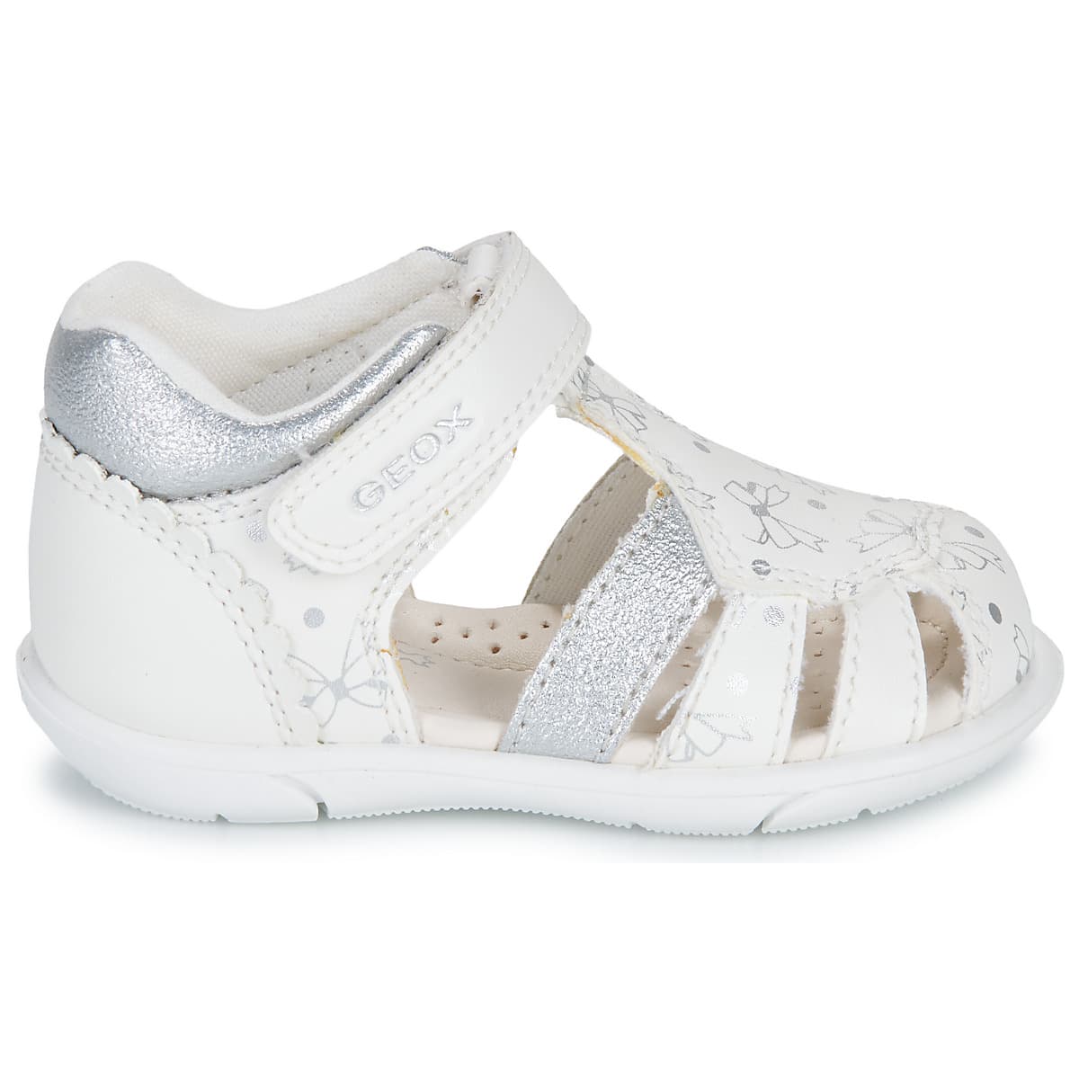 Παιδικό Κλειστό Πέδιλο για Κορίτσι Geox Ανατομικό Χρώματος Λευκό B556FA 000BC C0007