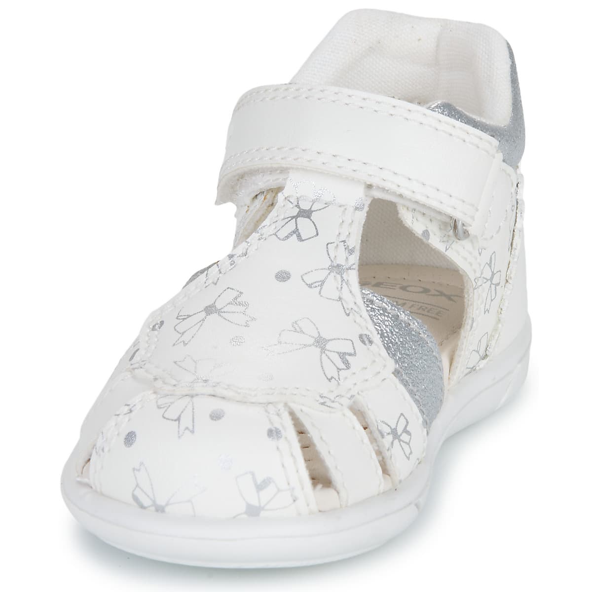 Παιδικό Κλειστό Πέδιλο για Κορίτσι Geox Ανατομικό Χρώματος Λευκό B556FA 000BC C0007
