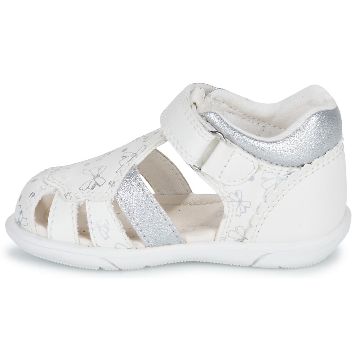 Παιδικό Κλειστό Πέδιλο για Κορίτσι Geox Ανατομικό Χρώματος Λευκό B556FA 000BC C0007