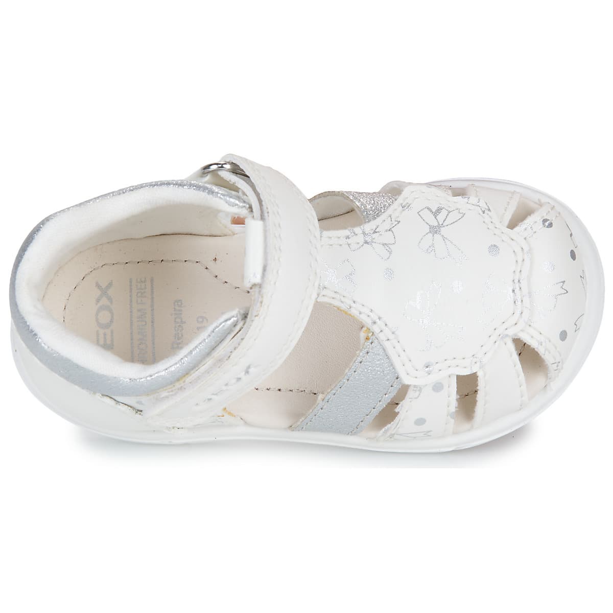 Παιδικό Κλειστό Πέδιλο για Κορίτσι Geox Ανατομικό Χρώματος Λευκό B556FA 000BC C0007
