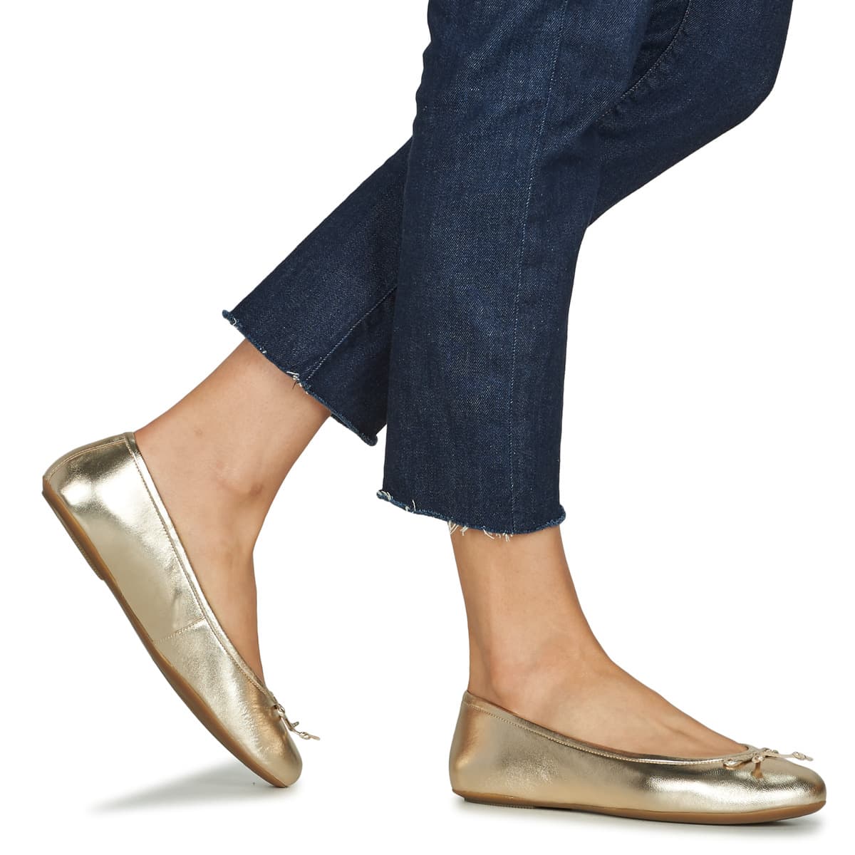 Women's Ballet Flats Geox Gold