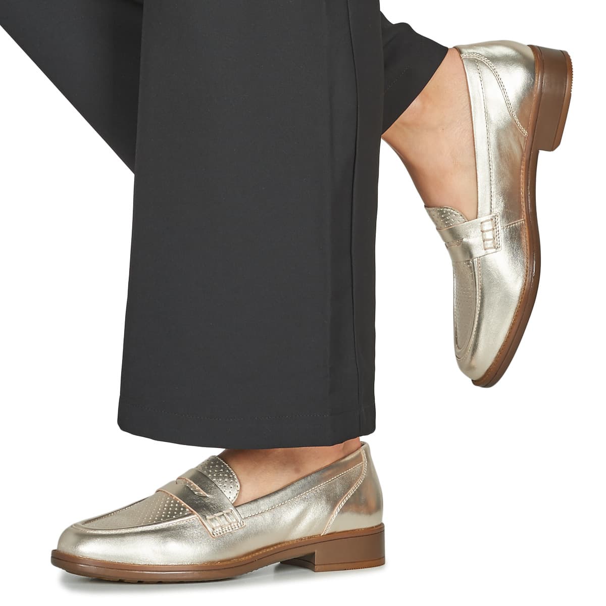 Women's Loafers Geox Gold