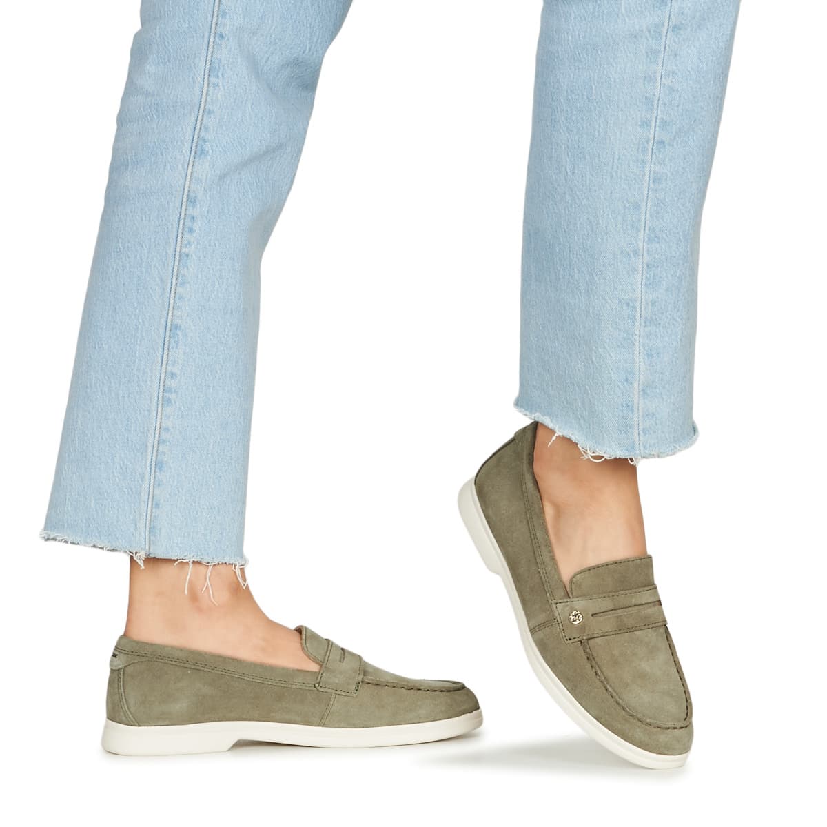 Women's Loafers Geox Gray