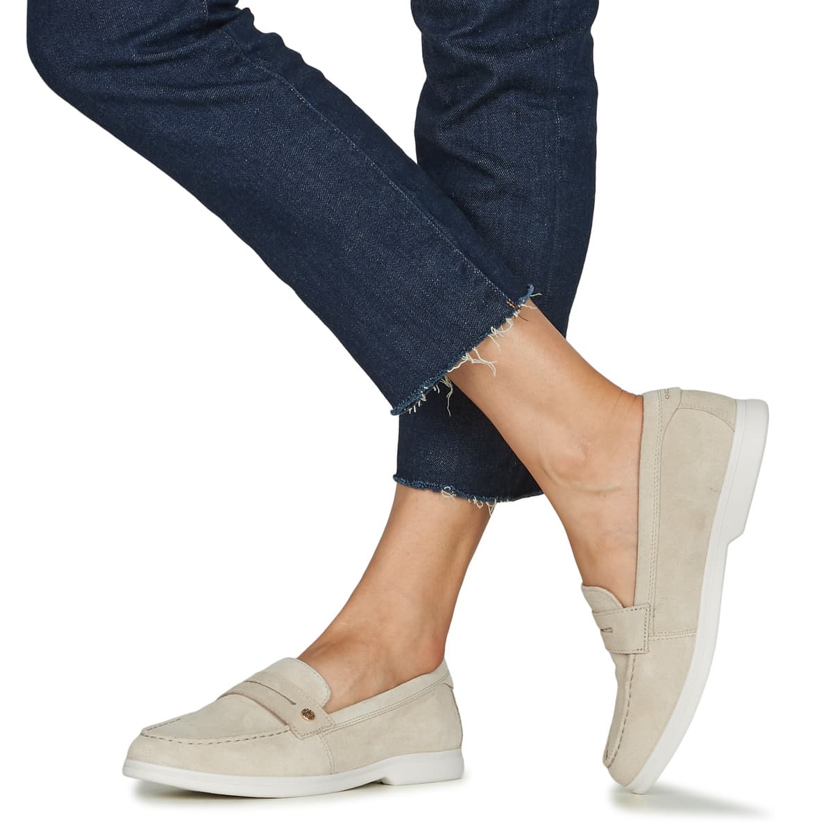Women's Loafers Geox Beige