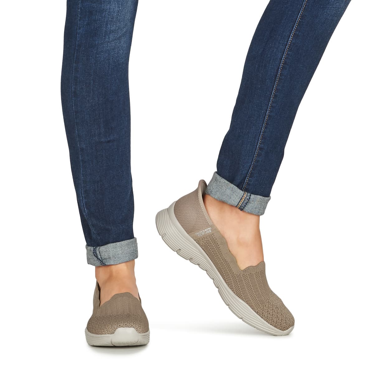 Women's Ballet Flats Skechers Beige