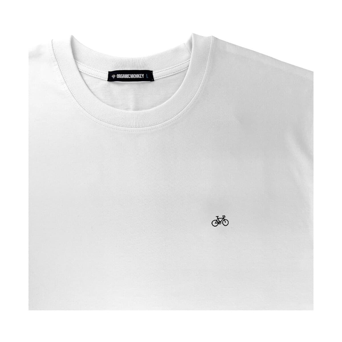 Men's T-Shirts Organic Monkey White