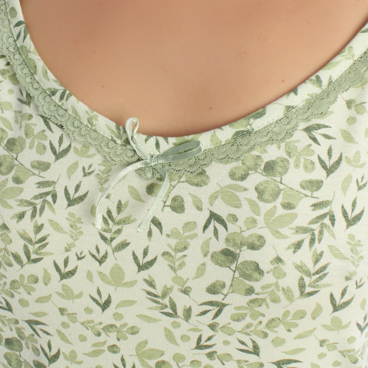 Women's Pajamas Kisses And Love Green