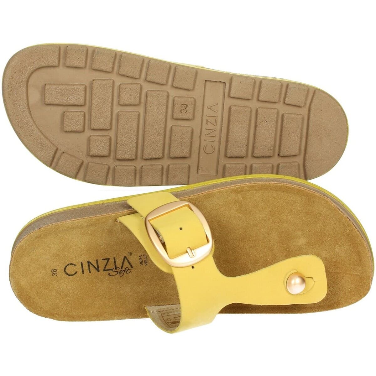 Women's Flip Flops Cinzia Soft Yellow