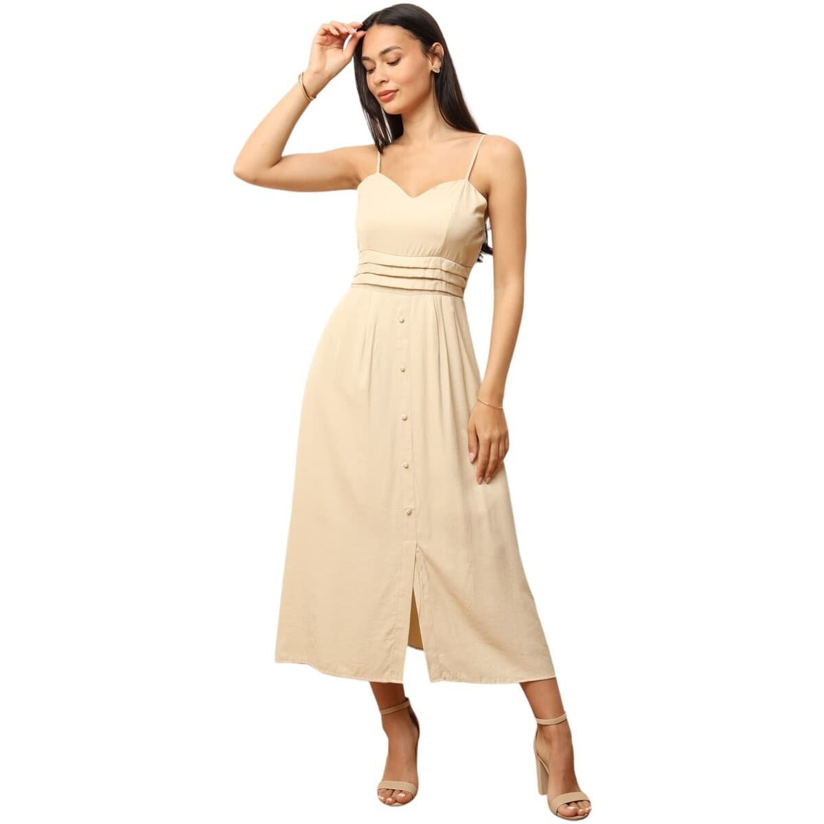 Women's Dresses La Modeuse Beige